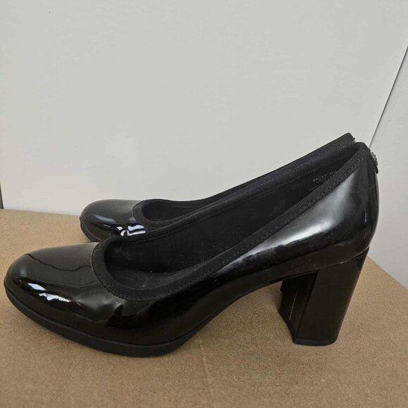 Anne Klein Black Patent Heels Size 6 - Picture 5 of 6